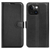 Iphone 15 Plus      Pu Wallet Case    [Black]