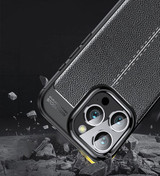 Apple iPhone 16 Pro Max      Leather Texture Case    [Navy]