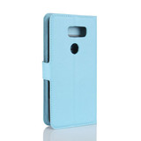 LG V30+      Pu Wallet Case    [Lightblue]