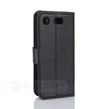 Sony Xperia XZ1 Compact      PU Wallet Case    [Black]