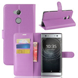 Sony Xperia Xa2 Ultra      PU Wallet Case    [Purple]