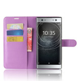Sony Xperia Xa2 Ultra      PU Wallet Case    [Purple]