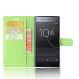 Sony Xperia XZ Premium      PU Wallet Case    [Green]