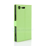 Sony Xperia XZ Premium      PU Wallet Case    [Green]