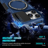 Apple iPhone 13 Pro Magsafe Sliding Cover Case Navy