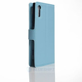 Sony Xperia XZ      PU Wallet Case    [Lightblue]