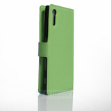 Sony Xperia XZ      PU Wallet Case    [Green]