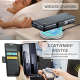 Samsung Galaxy Z Fold 6      Pu Wallet Case    [Black]