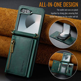 Samsung Galaxy Z Flip 6      Pu Wallet Case    [Green]