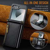 Samsung Galaxy Z Flip 6      Pu Wallet Case    [Black]