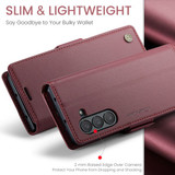 Samsung Galaxy Z Fold 6      Pu Wallet Case    [Maroon]