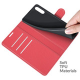 Sony Xperia 10 Iii      PU Wallet Case    [Red]