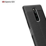 Sony Xperia 1      Leather Texture Case    [Navy]