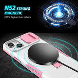 Apple iPhone 14 Magsafe Sliding Cover Case PinkWhite