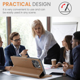 Apple iPhone 16 Pro Max      Pu Wallet Case    [Brown]