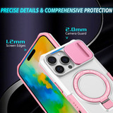Apple iPhone 16 Pro Max      Magsafe Sliding Cover Case    [Pinkwhite]