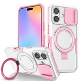 Apple iPhone 16      Magsafe Sliding Cover Case    [Pinkwhite]