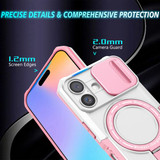 Apple iPhone 16      Magsafe Sliding Cover Case    [Pinkwhite]