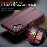 Apple iPhone 16      Pu Wallet Case    [Maroon]