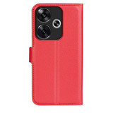 Xiaomi Poco F6      Pu Wallet Case    [Red]