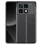Xiaomi Poco F6 Pro      Leather Texture Case    [Black]