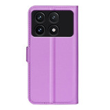 Xiaomi Poco F6 Pro      Pu Wallet Case    [Purple]