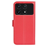 Xiaomi Poco F6 Pro      Pu Wallet Case    [Red]