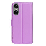 Sony Xperia 10 Vi      Pu Wallet Case    [Purple]
