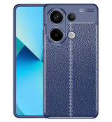 Xiaomi Redmi Note 13 4G      Leather Texture Case    [Navy]