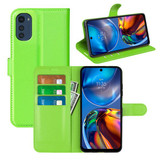 Motorola E32      Pu Wallet Case    [Green]