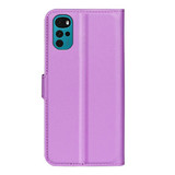 Motorola G22      Pu Wallet Case    [Purple]