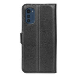 Motorola E32      Pu Wallet Case    [Black]