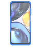 Motorola G22      Heavy Duty Case    [Blue]