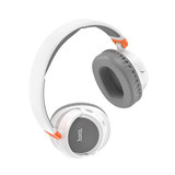 Hoco Stereo Comfortable Bluetooth Headset w/ 25 Hours, MicroSD & Aux Input Modes (W43) [ Grey] 