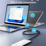 Acefast 3A Super Durable Nylon Braided Metallic Cable (C9-04) Type C 