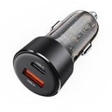Acefast 60W PD+QC Super Fast Car Charger w/ Metallic & Transparent Body (B12)