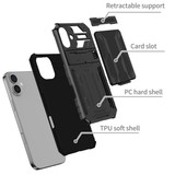 Apple iPhone 16  Kickstand Heavy Duty Case [Black]