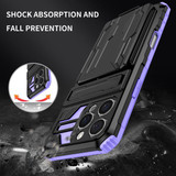 Apple iPhone 16 Pro  Kickstand Heavy Duty Case [Purple]