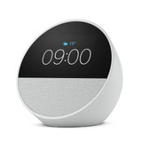 Amazon Echo Spot Smart Alarm Clock with Alexa (2024) [ Glacier White ]
