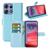 Moto Edge 50 Pro Pu Wallet Case [Lightblue]