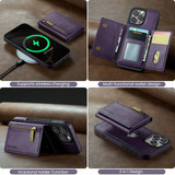 Apple iPhone 16 Pro Max Magnetic Wallet [Purple]