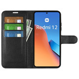 Xiaomi Redmi 12 5G Pu Wallet Case [Black]