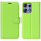 Moto Edge 50 Pro Pu Wallet Case [Green]