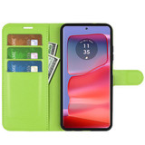Moto Edge 50 Pro Pu Wallet Case [Green]