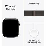 Apple Watch Series 10 GPS + Cellular 46mm Titanium Case [ Slate Milanese Loop M/L  MWYW3 - Slate ]