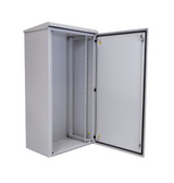 DYNAMIX 24RU Outdoor Wall Mount Cabinet 611x425x1190mm (WxDxH). IP65 Rated with Lockable Front Door No Fans or Filters. Wall Mount Included. Made from Rolled Steel. 