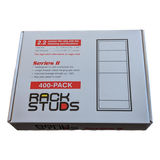 RACKSTUDS Series II 400-pack Maroon Smart Rack Mounting System. Universal Replacement for Cage Nuts Used to Mount IT, Pro A/V, Security & Teleco Equipment in 19". Designed For Rails 2.2mm Thick.