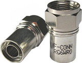 MATCHMASTER RG6 F-Connector (Male)  - Radial Sky Approved. Crimp Indoor/Outdoor rated. Recommended tool CT-507