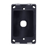 AMDEX Switch Plate ONLY. 1 Gang Wall Face Plate (Accepts Clipsal Style Mechs). Black   