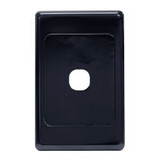 AMDEX Switch Plate ONLY. 1 Gang Wall Face Plate (Accepts Clipsal Style Mechs). Black   